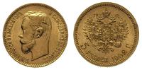 5 rubli 1902, Petersburg, złoto 4.31 g