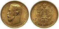 5 rubli 1899 /EB, Petersburg, złoto 4.30 g