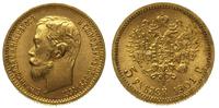 5 rubli 1901/FZ, złoto 4.29 g