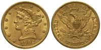 5 dolarów 1902 / S, San Francisco, złoto 8.36 g,