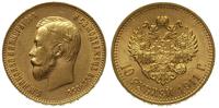 10 rubli 1911 / EB, Petersburg, złoto 8.59 g, Fr