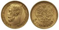 5 rubli 1899 / EB, Petersburg, ładne, złoto 4.30