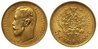 5 rubli 1899 / FZ, Petersburg, ładne, złoto 4.30