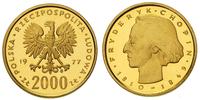 2.000 złotych 1977, Fryderyk Chopin, złoto 8.06 