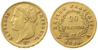 20 franków 1814/A, Paryż, złoto 6.37 g , Friedbe