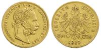 8 florenów = 20 franków 1886, Wiedeń, złoto 6.41
