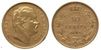 10 dinarów 1882, złoto 3.21 g