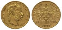 20 franków = 8 florenów 1877, złoto 6.43 g
