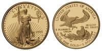 5 dolarów 1995, złoto 3.40 g, wybite stemplem lu