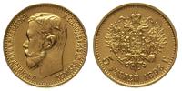 5 rubli 1898/AG, Petersburg, złoto 4.29 g