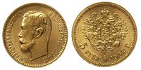 5 rubli 1902/AR, Petersburg, złoto 4.30 g