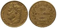 20 franków 1834 A, Paryż, złoto 6.45 g