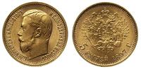 5 rubli 1897, Petersburg, złoto 4.29 g
