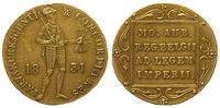 dukat 1831, Warszawa, złoto 3.47 g, odmiana z kr
