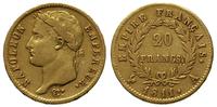20 franków 1811/A, złoto 6.38 g