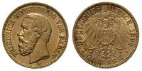 20 marek 1894, Karlsruhe, złoto 7.93 g, Jaeger 1