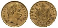 20 franków 1867 /A, Paryż, złoto 6.43 g