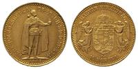 10 koron 1908, złoto 3.37 g