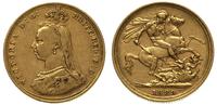 1 funt 1889 /S, Sydney, złoto 7.94 g