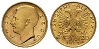 20 Franga Ari 1927, złoto 6.44 g, Friedberg 2