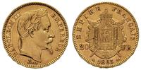20 franków 1865/A, złoto 6.42 g