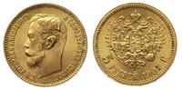 5 rubli 1901, złoto 4.29 g
