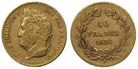 40 franków 1834/A, złoto 12.81 g
