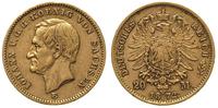 20 marek 1872/E, Drezno, złoto 7.91 g, Jaeger 25