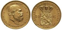 10 guldenów 1876, Utrecht, złoto 6.74 g