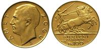 100 franga ari 1926, Rzym, złoto 32.24 g