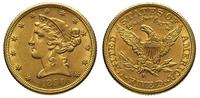 5 dolarów 1889/S, San Francisco, złoto 8.35 g