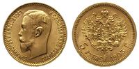 5 rubli 1903/AR, Petersburg, złoto 4.30 g