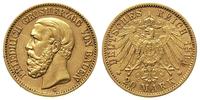 20 marek 1894 / G, Karlsruhe, złoto 7.91 g