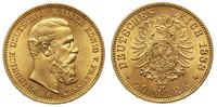 20 marek 1888 / A, Berlin, złoto 7.95 g, bardzo 