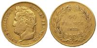 40 franków 1833/A, Paryż, złoto 12.75 g