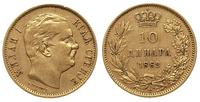 10 dinarów 1882 V, Wiedeń, złoto 3.21g