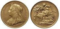1 funt 1901, Melbourne, złoto 7.98 g