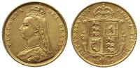 1/2 funta 1892, złoto 3.98 g
