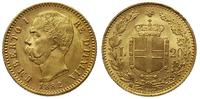 20 lirów 1882, Rzym, złoto 6.45 g