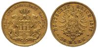 20 marek 1878, Hamburg, złoto 7.93 g