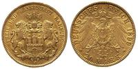 20 marek 1899, Hamburg, złoto 7.93 g