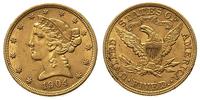 5 dolarów 1904, Filadelfia, złoto 8.34 g