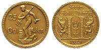 25 guldenów 1923, złoto 7.99 g, lekko czyszczone