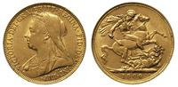 1 funt 1900/P, Perth, złoto 7.97 g, Friedberg 25