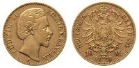 10 marek 1872/D, Monachium, złoto 3.93 g, Jaeger