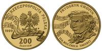 200 złotych 1999, Fryderyk Chopin, złoto 15.52 g