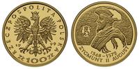 100 złotych 1999, Zygmunt August, złoto 8.05 g, 