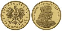 100 złotych 2001, Władysław Łokietek, złoto 8.04