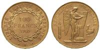 100 franków 1909/A, Paryż, złoto 32.24 g, Krause
