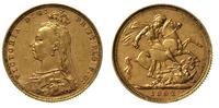 funt 1892 / M, Melbourne, złoto 7.97 g, Fr. 20